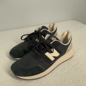 New Balance Black and Cream Athletic Shoes